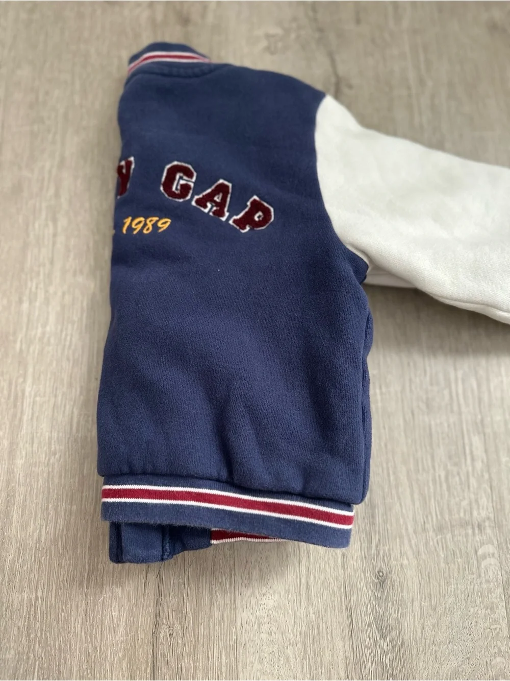 Gap kids - Navy & White Kids Letterman Jacket with 'G' Patch